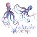 Watercolor Octopi Sea Life Octopus Clip Art Image Pack Clipart Digital Download Whale Clipart Scrapbooking Sea Digital