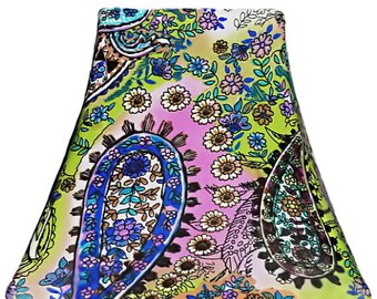 Purple Paisley - SLIP COVERS for lampshades