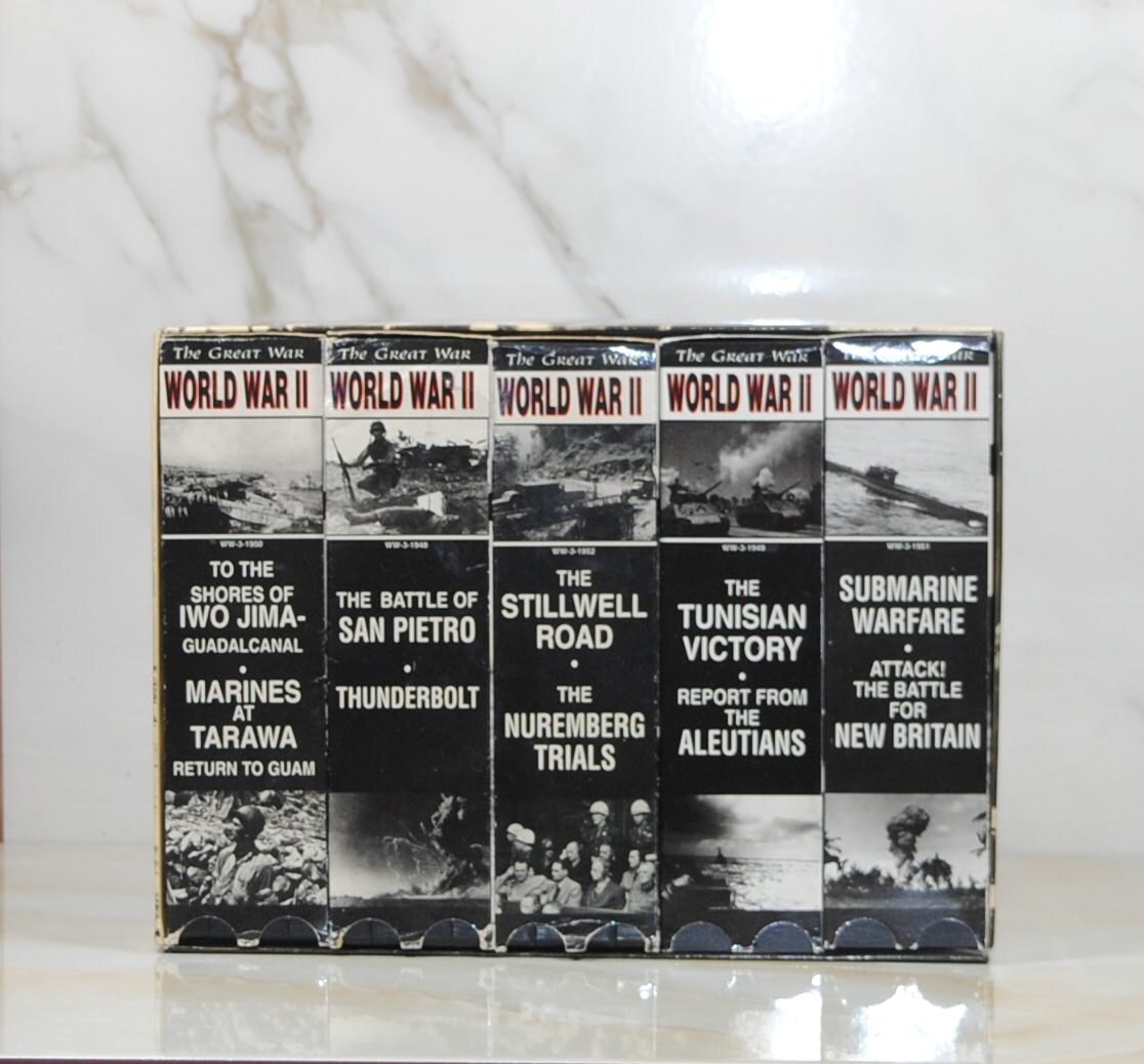 Vintage The Great War World War II Collection VHS Tapes