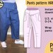 Instant download Plus size Thai wrap pants pattern for women, PDF pattern for a relaxed look, no buttons or zipper for your DIY wardrobe