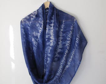 Hand Dyed Silk Infinity Scarf