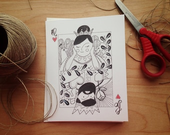 Valentine's Day Card, Greeting card - King of hearts