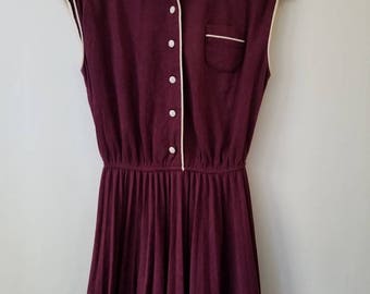 Vintage Burgendy Dress