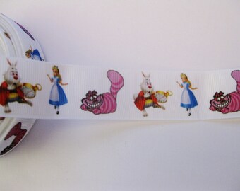 Alice In Wonderland Grosgrain 1" Ribbon (1Yard)