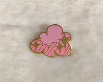 tiny cloud enamel pin