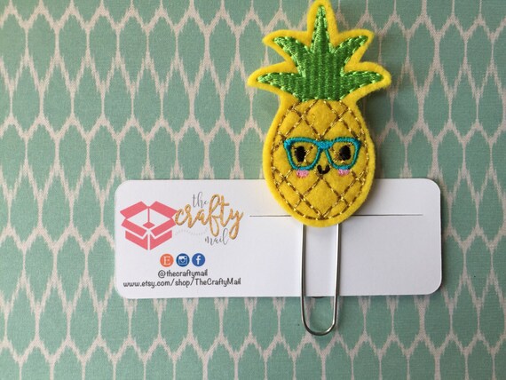 Nerdy Geeky Pineapple Paper Clip/Planner Clip/Bookmark