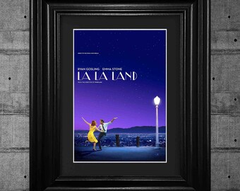 La La Land Ryan Gosling Movie Poster Print Pop Art Framed Wall Art Tribute Collectible Quality Gifts For Her Gifts For Him #5