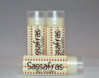 Sassafras - Lip Balm - Sassafras Lip Balm - Chapstick - Lip Butter - Organic - Bath and Beauty