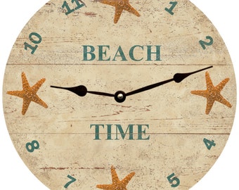 Personalized Starfish Clock