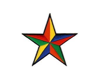 Bc92 nautical star Stained patch hanger patch size 8.8 x 8.8 cm