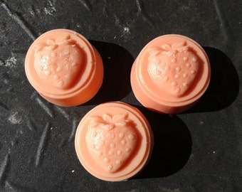 Set of 8 Strawberry tartlet soaps