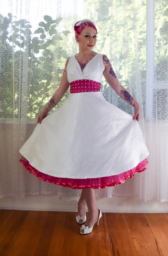 1950 s Rockabilly  Fenella Wedding  Dress  with