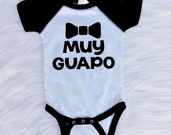 Baby onesie, muy guapo, baby boy onesie, funny onesie, muy guapo onesie, cutest baby