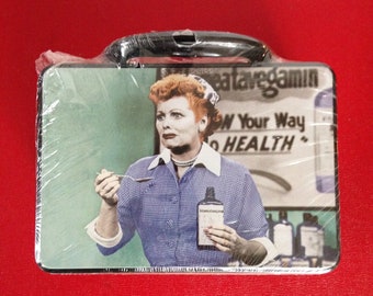 I Love Lucy Metal Lunchbox Collectible Tin