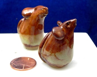 Mouse Miniature Stoneware Mouse Handmade Totem Clay Mouse Sculpture Ceramic Mouse Sculpture Mice Miniature Mouse Stoneware Miniature Animal