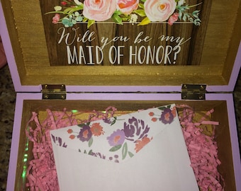 Will you be my Bridesmaid // Maid of Honor Box