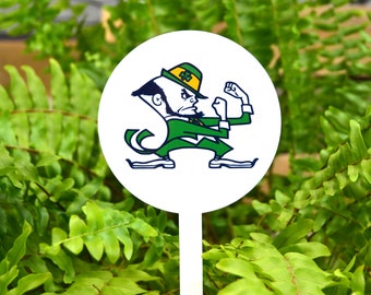 SALE--Notre Dame Fighting Irish Garden Decor/Garden Art/Gardening/Garden Stake/Mom Gift/Home Decor/Flower Pot/Flower/Garden Sculpture