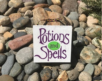 Potions and Spells- Halloween Sign