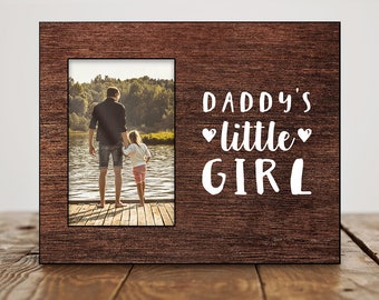 Fathers Day Gift from Daughter Daddys Little Girl Fathers Day Photo Frame Fathers Day Picture Frame Birthday Gift for Dad from Daughter Cute