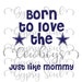 Born to love the cowboys Silhouette Cricut SVG Cut File Digital Instant Download Vinyl