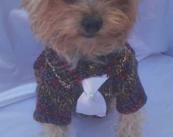 Sweater with tie for pets,sweater with tie for dogs,colorful sweater for pets
