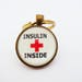 Medical alert, medical jewelry, insulin inside, diabetic alert, diabetes,sos, ICE,keyring, diabetic bag tag, medical id tag,insulin case