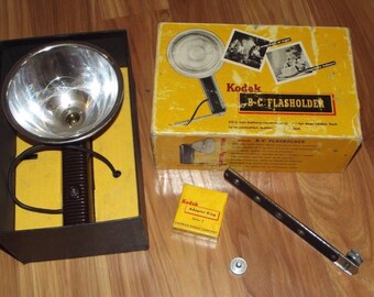 Vintage Kodak B-C Flasholder with Original Box