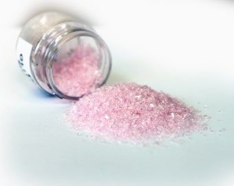 Reneabouquets Chunky Glitter Glass ~ Pink Choose Your Size .5 oz Jar or 2 oz Jar