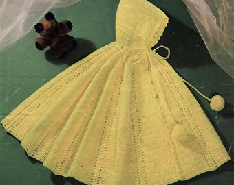 Baby Cape, Crochet Pattern. PDF Instant Download.