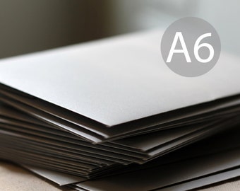 25 4x6 Metallic Silver Envelopes - A6 silver envelopes (true size 4 3/4" x 6 1/2") - Silver Shimmer Envelopes - Wedding Envelopes