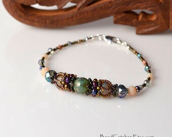 Beadwoven Victorian bracelet