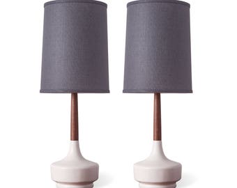 Pair of Mid-Century Table Lamp "Brooke - Marin"