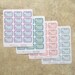 BILL DUE STICKERS: 2018 Colors | inkWELL Press | A5 Bound Quarterly | Matte Repositionable Planner Stickers | LucKaty |