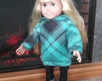 Sweatshirt and Leggings for 18" Dolls such as American Girl, My Life, Journey etc. American Girl Doll Clothes, AG Doll Outfit
