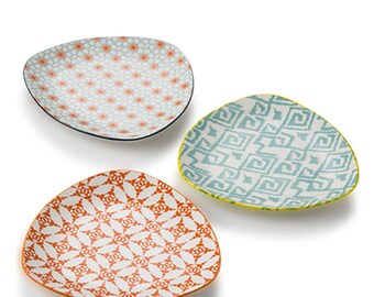 1.5 cm 19X19X Triangular Porcelain tray