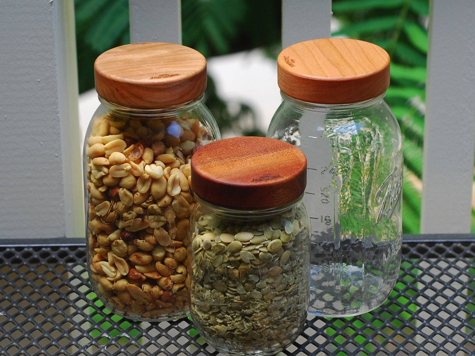 3 Wooden Mason Jar Lids with Seal True screw top Regular Mouth