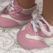 Wellie Wisher pink tennis shoes 14 inch accessories fits 14.5" dolls doll dress shoes American dolls AG shoes
