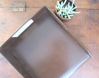 Metal Office Letter Tray Vintage Office Supply Desk Organizer