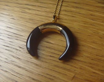 Gold Plated over Brass Moon necklace