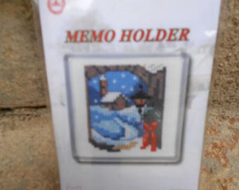 Kit Magnet embroidery landscape Christmas