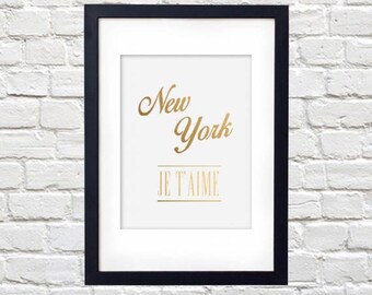 New York Je T'aime Printable