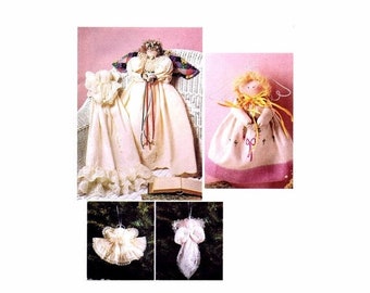 SALE Angel Dolls Ornaments Pillowcase Doll McCalls 6608 Vintage Sewing Pattern Three Sizes UNCUT