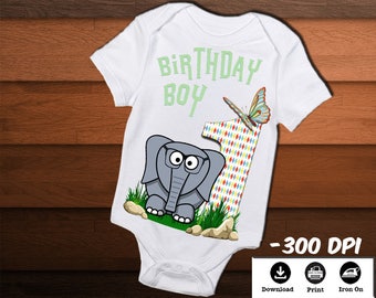 elephant birthday shirt