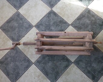 antique / early 19th / loom maschine wood part / over 90 cm length