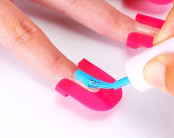 Nail art nail guide for perfect nails, easy clean up for nail coloring, nail stamping, http://www.etsy.com/shop/1supply