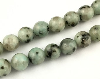 natural lotus jasper beads, round gemstone, semi precious stone beads, 10mm 15''