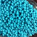 Size 6/0 Pony or E Bead OPAQUE BLUE TURQUOISE Preciosa Czech Glass Seed Beads-4mm Round Rocailles-20grams-Spacers-Kumihimo/Jewelry Supplies