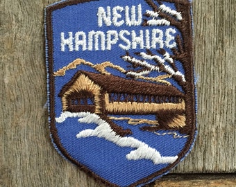 New Hampshire Vintage Souvenir Travel Patch from Voyager