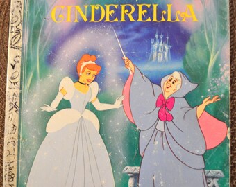 Vintage Children's Book Cinderella Little Golden Book Buy 5 Books for Ten