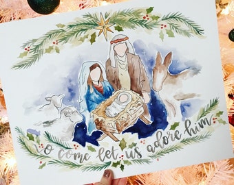 Nativity Scene Print